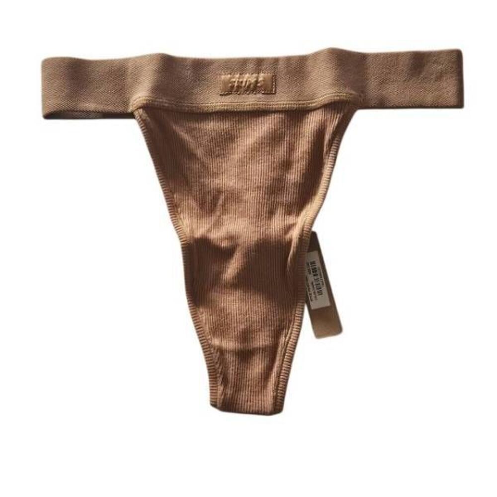 SKIMS COTTON RIBBED PANTY NWT